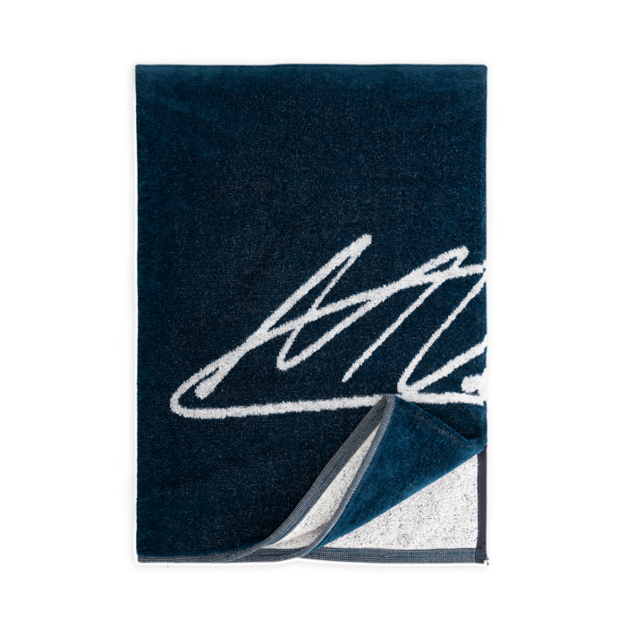 Strandlaken Handtekening Max Verstappen Donkerblauw 100x200cm image