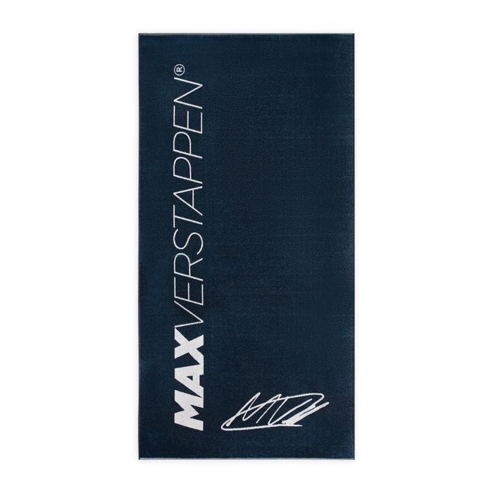 Strandlaken Handtekening Max Verstappen Donkerblauw 100x200cm image