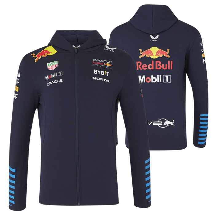 Heren - Team Full Zip Hoodie 2024 - Red Bull Racing image