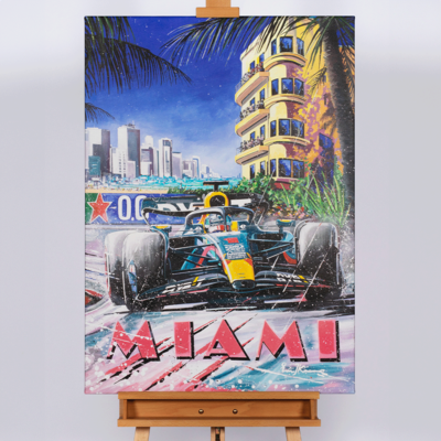 Canvas 75 x 105cm Miami 2023 by Eric Jan Kremer