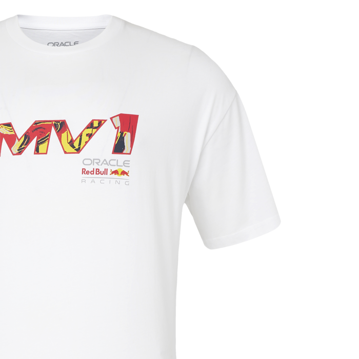Max Pop Art - T-Shirt Wit - Red Bull Racing image