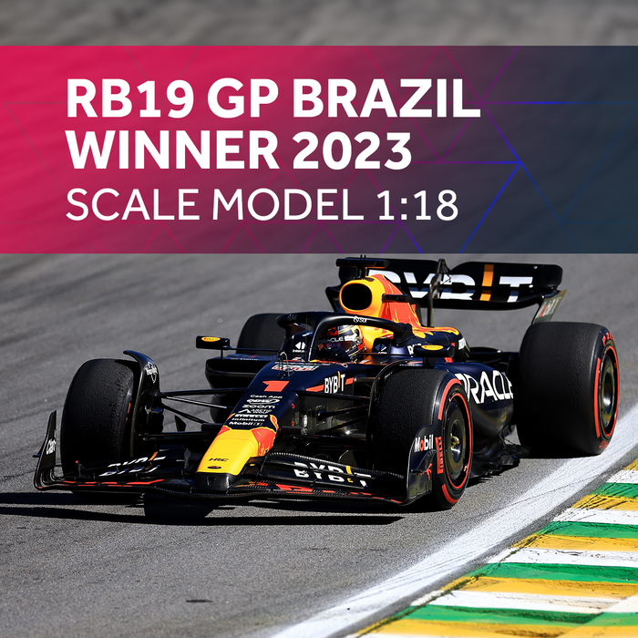 1:18 RB19 Brazilië 2023 - Winner image